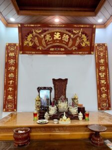 Mẫu hoành phi câu đối thờ gia tiên