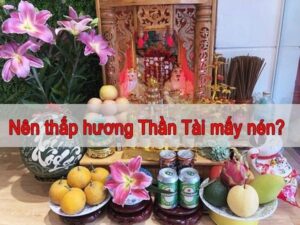 Ngày vía Thần Tài thắp mấy nén hương