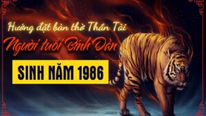 Hướng đặt bàn thờ Thần Tài tuổi Bính Dần 1986